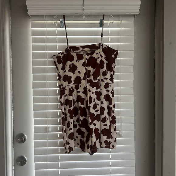 Altar’d Stare cow-print Romper - Picture 2 of 3